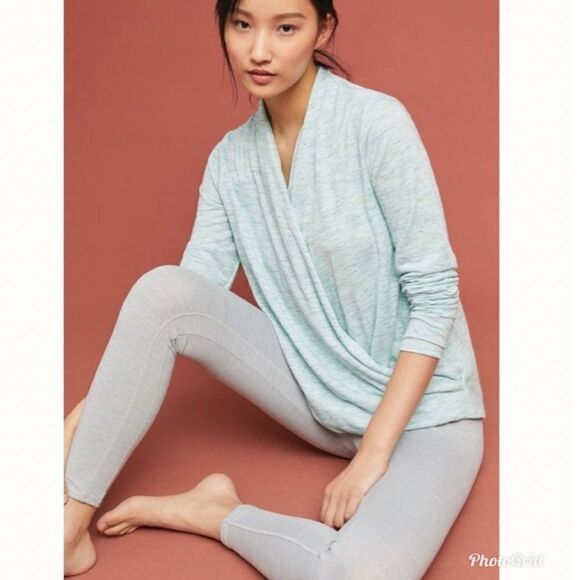 ANTHROPOLOGIE Saturday/Sunday Elsa Marled Pullover Wrap Sweater - Picture 1 of 8